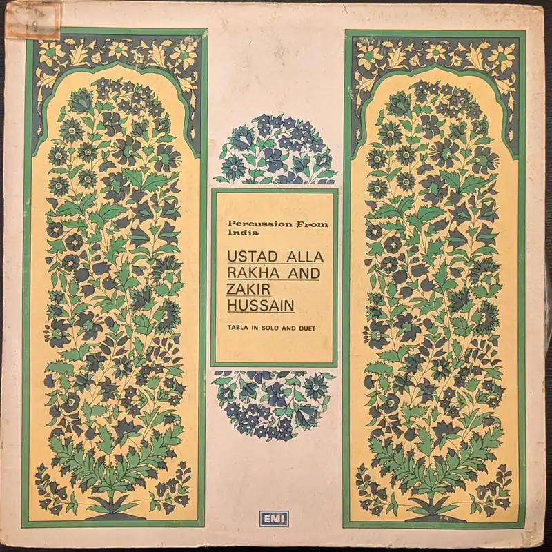 Place Order Ustad Alla Rakha And Zakir Hussain – Percussion From India (Tabla In Solo And Duet) (Used Vinyl - VG+) NJ Marketplace