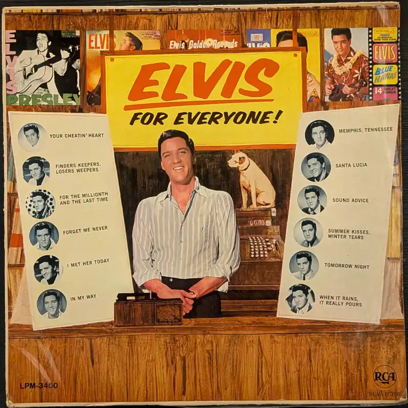 Elvis Presley – Elvis For Everyone! (Indian Pressing) (Used Vinyl - VG+) NJ Marketplace Low Price
