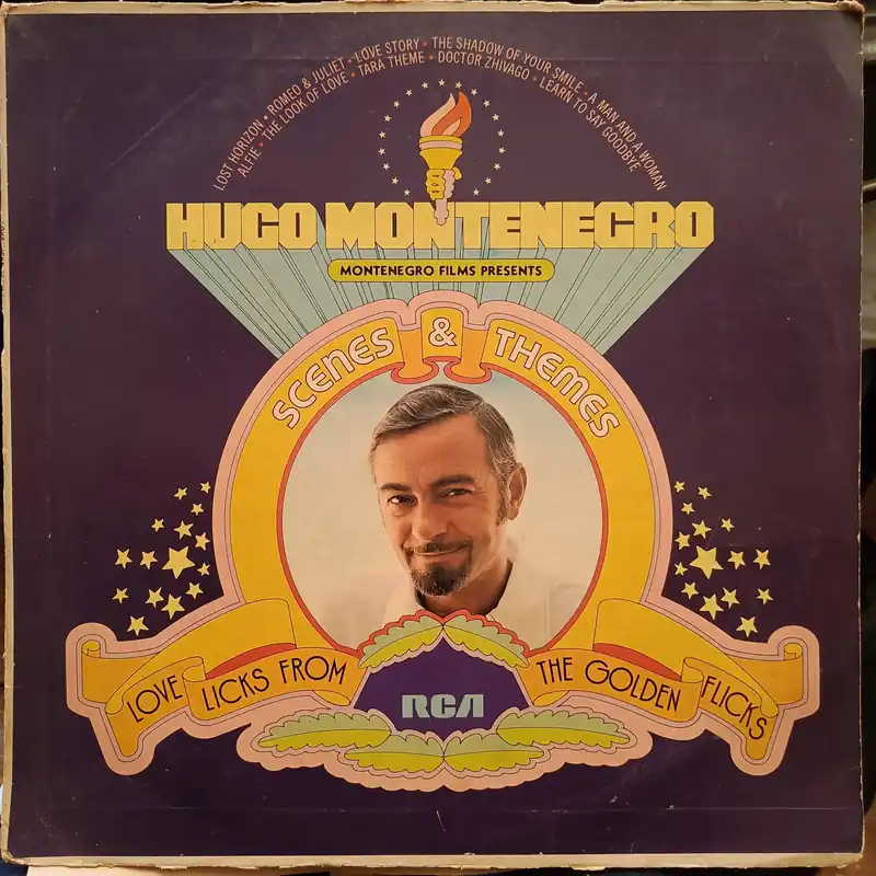 Hugo Montenegro – Scenes & Themes (Love Licks From The Golden Flicks) (Used Vinyl - G) JS Warranty Included