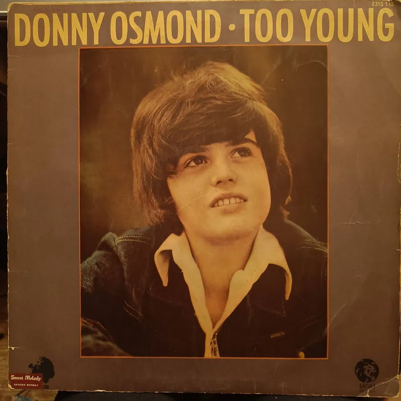 Donny Osmond – Too Young (Used Vinyl - G) JS Holiday Sale