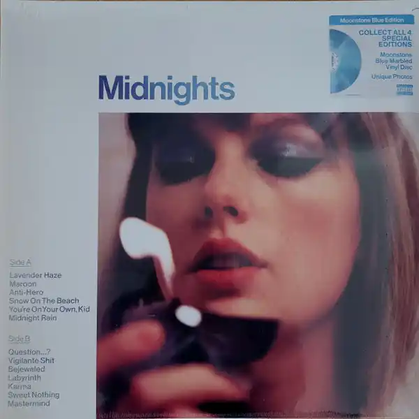 Worldwide Shipping Taylor Swift- Midnights (Moonstone Blue Edition) (Quick Ship)