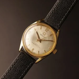 Titus Vintage Gold-Tone Manual Wind Watch | 17 Jewels Swiss Made Discount