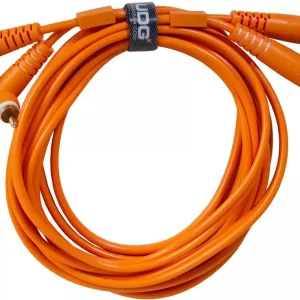 UDG - U97005OR 3M RCA Straight - RCA Angled Audio Cable Orange [Audio Cable] New Arrival