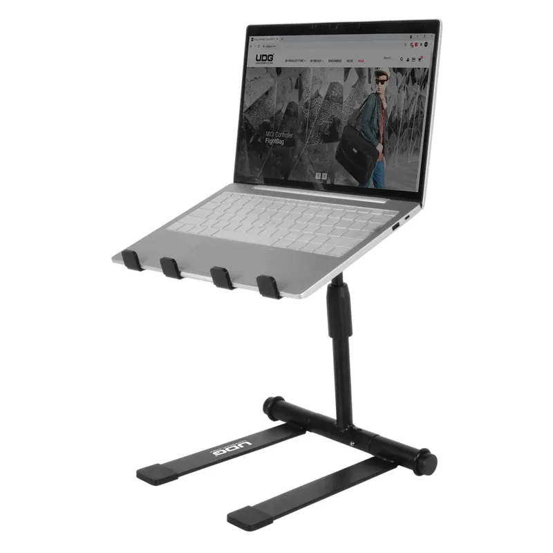 UDG - U96111BL Ultimate Height Adjustable Laptop Stand Black [Laptop Stand] Fan Favorite