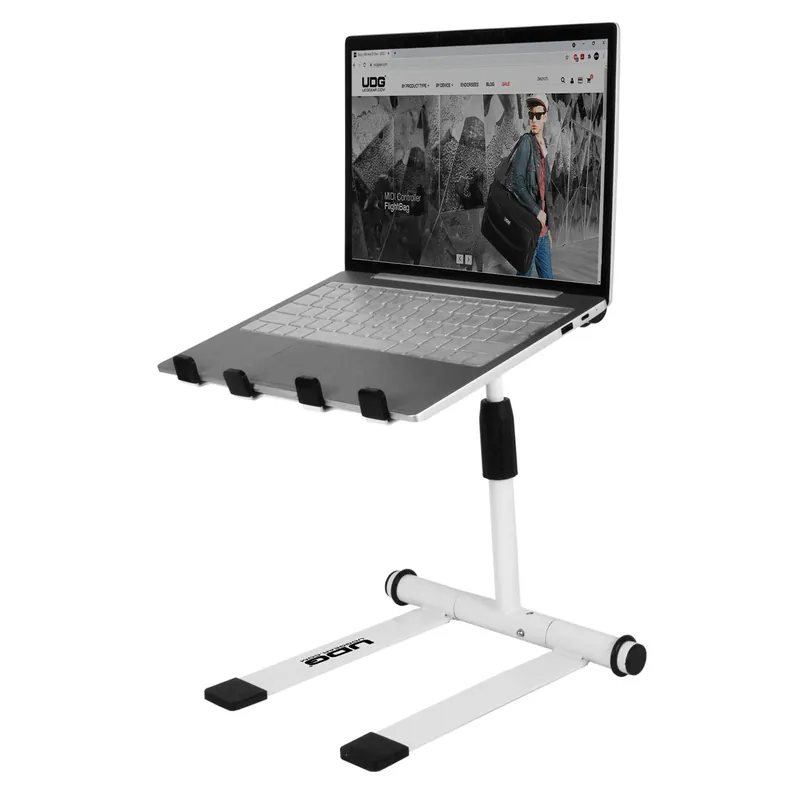 UDG - U96111 Ultimate Height Adjustable Laptop Stand White [Laptop Stand] Next Day Delivery