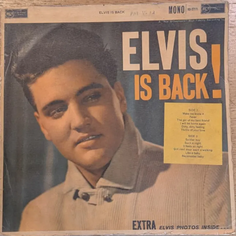 Best Price Elvis Presley – Elvis Is Back! (Used Vinyl - G) NJ Marketplace