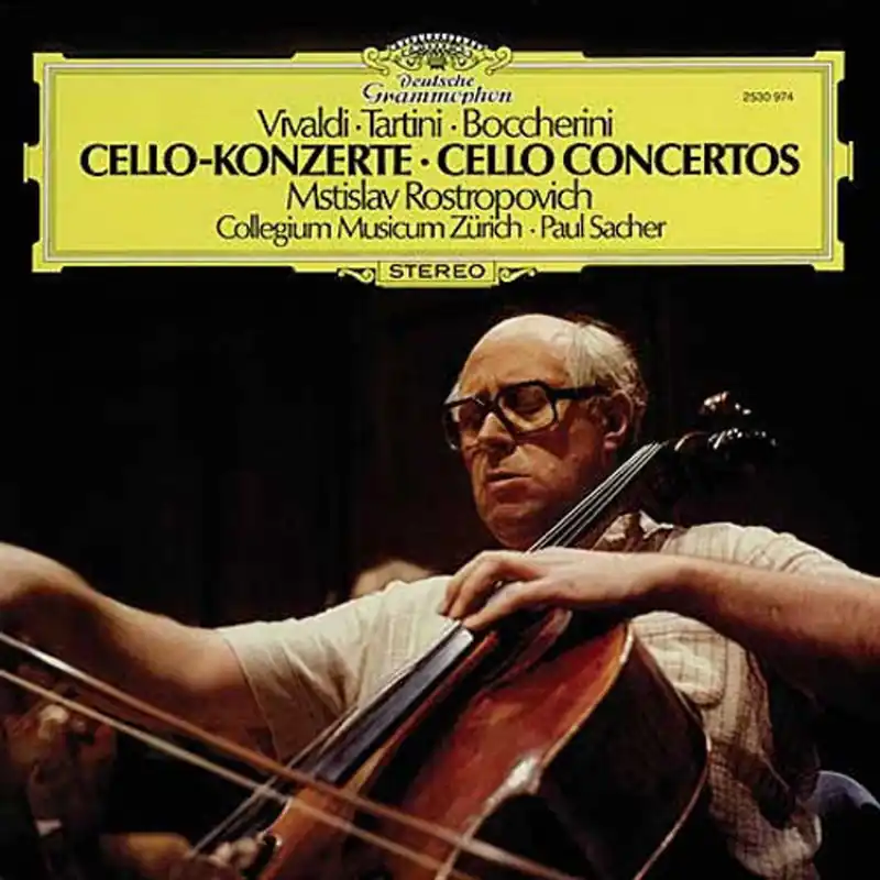 Vivaldi*, Tartini*, Boccherini* / Mstislav Rostropovich, Collegium Musicum Zürich, Paul Sacher – Cello Concertos (Deutsche Gramophone) (Arrives in 30 Days) Trusted Brand