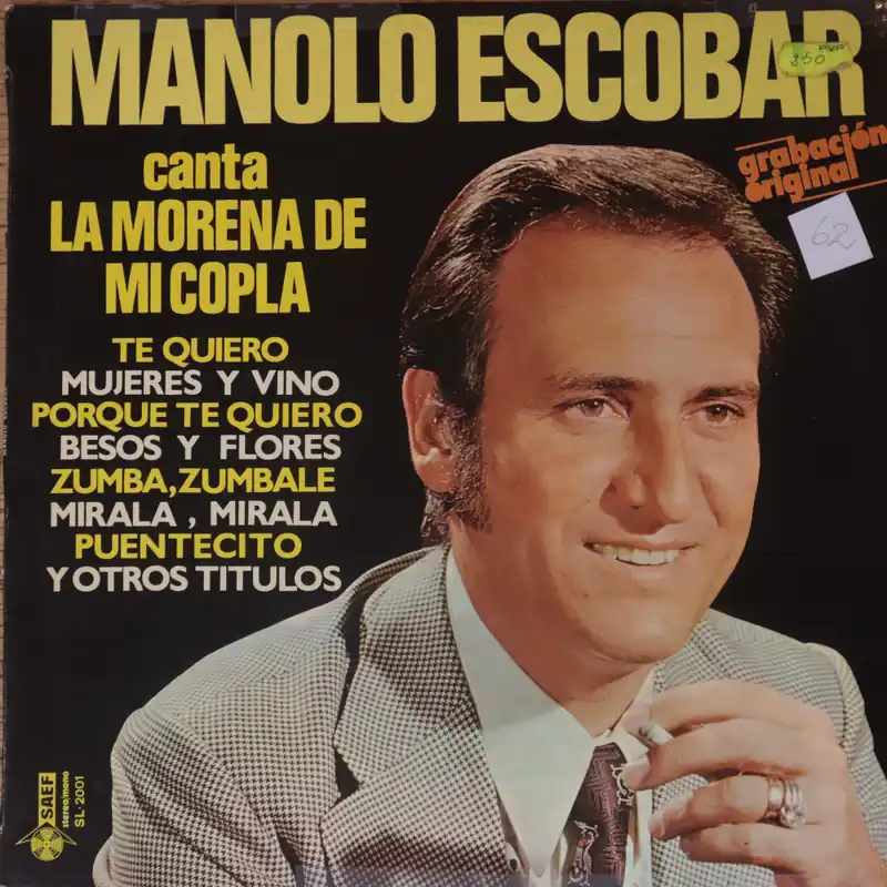 Manolo Escobar – La morena de mi copla (Used Vinyl - VG) VJ Marketplace Trusted Brand