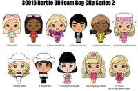 Barbie 3d Foam Bag Clip - Series 2 Fan Favorite