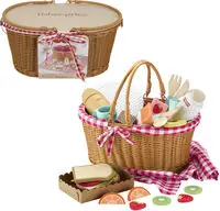 Exclusive Offer Wooden Picnic Basket