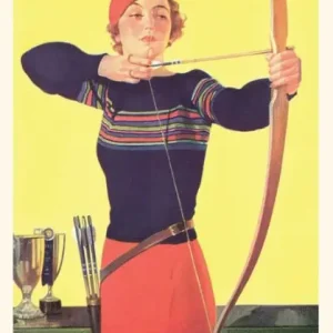 Vintage Journal How to Keep Fit, Woman Archer Place Order