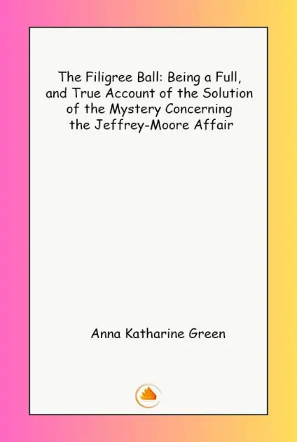 Trending The Filigree Ball Being a full and true account of the solution of the mystery concerning the Jeffrey-Moore affair