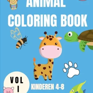 Buy Direct Animal Coloring Book Kids 4-8 Vol I: Cute Animals Coloring Book for Children - Relaxation Coloring Books for Kids - Baby Animals Coloring Book - Activity Boo