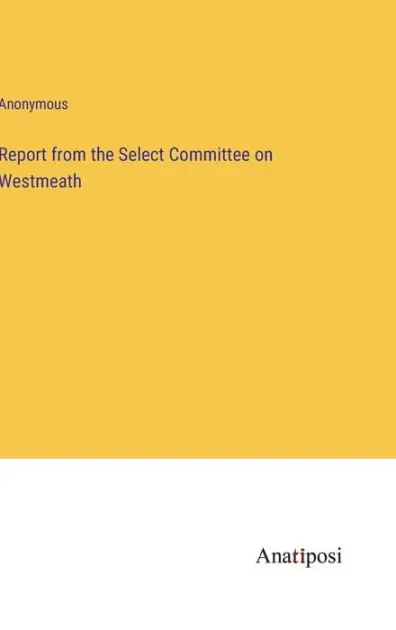 Discount Report from the Select Committee on Westmeath