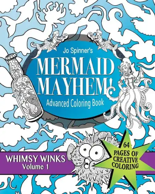 Mermaid Mayhem: Advanced Coloring Book Fan Favorite