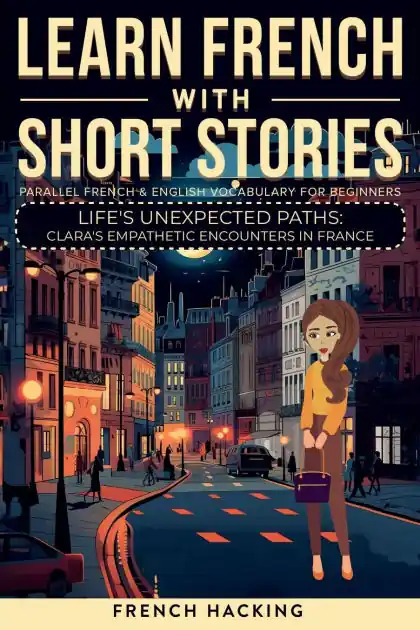 Learn French With Short Stories - Parallel French & English Vocabulary for Beginners. Life's Unexpected Paths: Clara's Empathetic Encounters in France Hot Deal