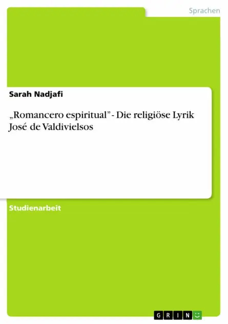 'Romancero espiritual' - Die religiöse Lyrik José de Valdivielsos Big Sale