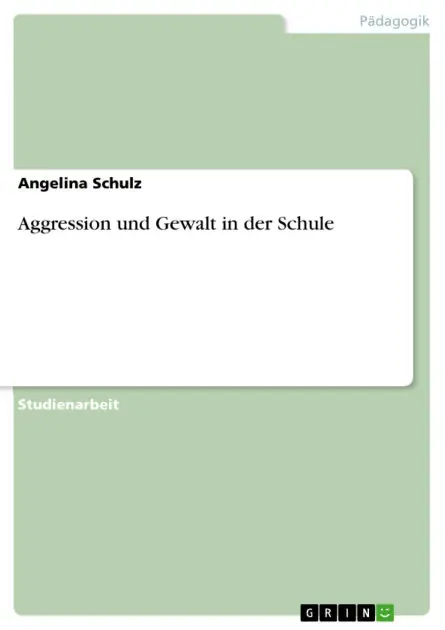 Price Drop Aggression und Gewalt in der Schule