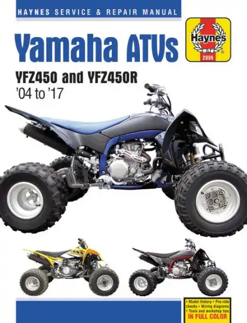 While Supplies Last Yamaha YFZ450/450R ATV, 2004-2017 Haynes Repair Manual