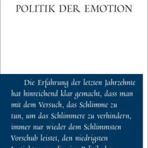 Premium Politik der Emotion