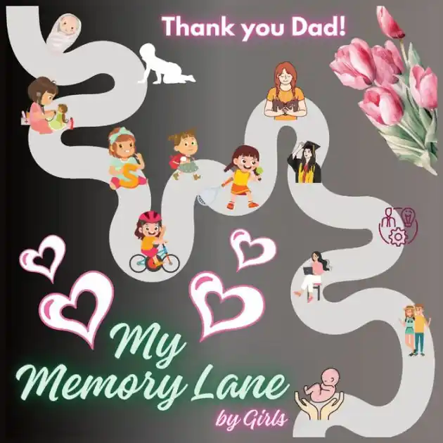 "Thank You Dad" - My Memory Lane for Girls: Express Love, Affection, Gratitude, and Appreciation through Photos and Words Don’t Miss Out