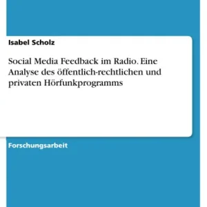 Fresh Stock Social Media Feedback im Radio. Eine Analyse des öffentlich-rechtlichen und privaten Hörfunkprogramms