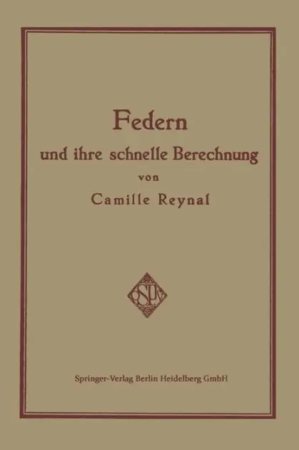 Federn und ihre Schnelle Berechnung New Release