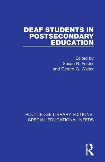 Special Discount Deaf Students in Postsecondary Education