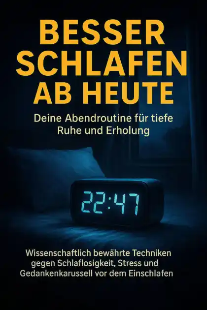 Besser schlafen ab heute: Deine Abendroutine für tiefe Ruhe und Erholung: Wissenschaftlich bewährte Techniken gegen Schlaflosigkeit, Stress und Gedankenkarussell vor dem Einschlafen? Fresh Stock