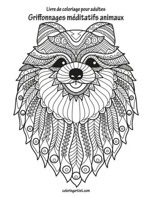 Livre de coloriage pour adultes Griffonnages méditatifs animaux 3 Limited Edition