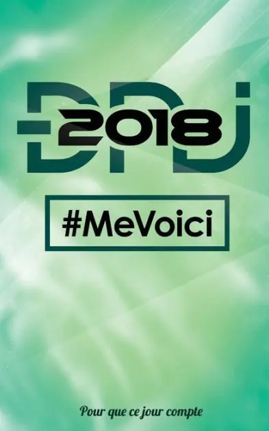DNJ 2018 - Me voici: Petit cahier de notes - Collection "Pour que ce jour compte" - Vert pale Shop Now