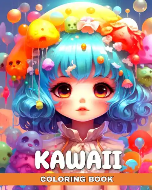 Kawaii Coloring Book: Anime Coloring Pages for Adults and Kids with Cute Kawaii Designs Money Back Guarantee