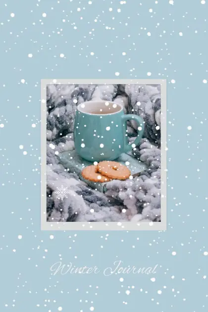 Winter Journal: A Cute Winter-Themed Journal, 6x9 inches Paperback, Baby Blue Color Save Now