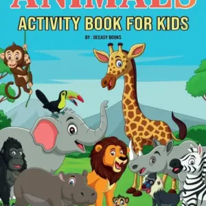 Buy Direct Animals Activity Book for Kids: Amazing Activity Book For Kids:Learn Alphabet and Animals ,Color and Trace, Mazes &More ,Ages:4-6,7-8