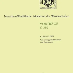 Professional Grade Verfassungsgerichtsbarkeit und Gesetzgeber