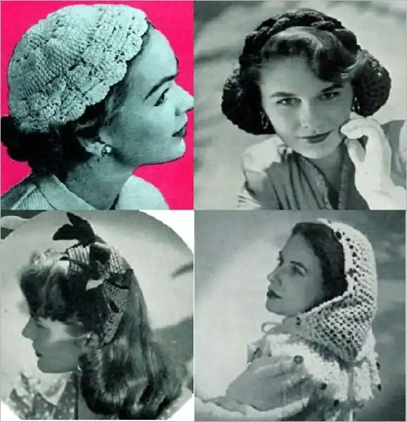 Vintage Crochet Patterns for Hats Seasonal Sale