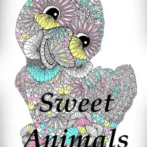 Hot Picks Sweet Animals - Colouring Book (Anti-stress art therapy;-)