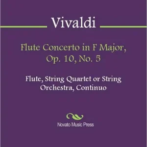 Same Day Shipping Flute Concerto in F Major, Op. 10, No. 5