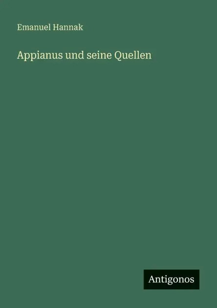 Hot Deal Appianus und seine Quellen