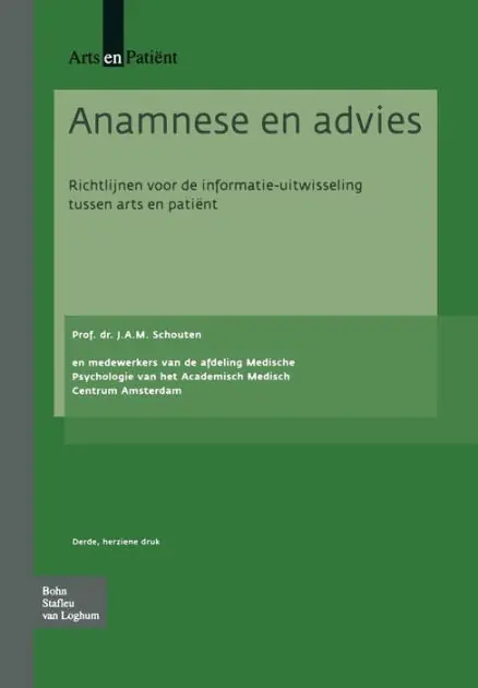 Secure Checkout Anamnese en advies: Richtlijnen voor de informatie-uitwisseling tussen arts en patient