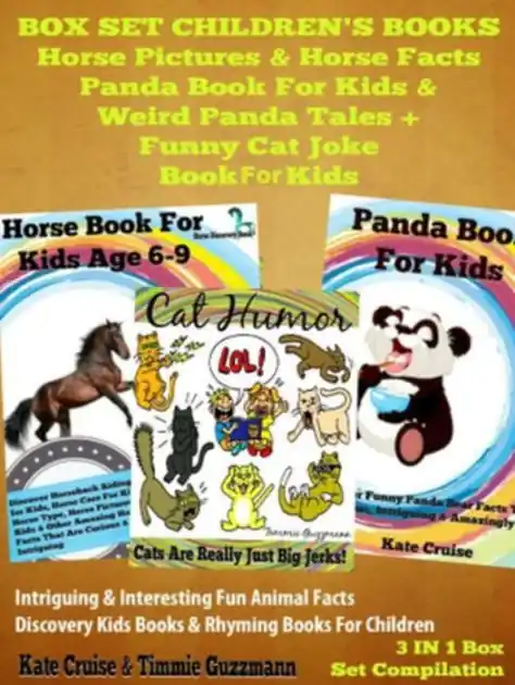 Hot Deal Box Set Children's Books: Horse Pictures & Horse Facts - Panda Book For Kids & Weird Panda Tales + Funny Cat Joke Book For Kids: 3 In 1 Box Set: Intriguing & Interesting Fun Animal Facts - Discovery Kids Books & Rhyming Books For Children
