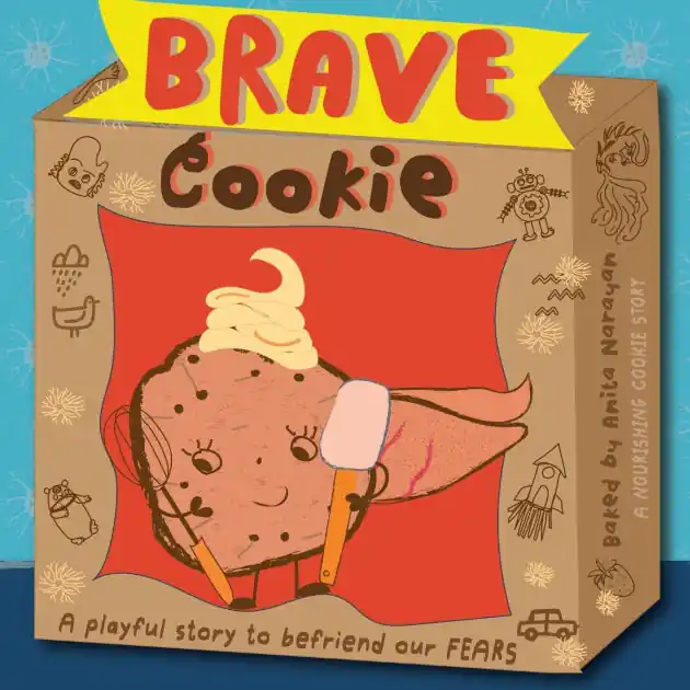 Worldwide Shipping Brave Cookie: A playful, interactive, mindfulness story to befriend our fears.