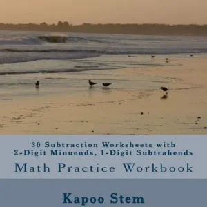 Hot Picks 30 Subtraction Worksheets with 2-Digit Minuends, 1-Digit Subtrahends: Math Practice Workbook
